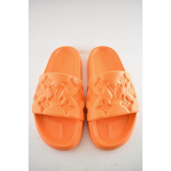 Louis Vuitton Waterfront Mule Bubble Monogram Orange Slide Sandal UK 9 US 10 11 - Picture 6 of 13